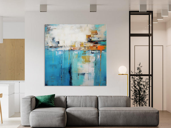 Abstract Painting on Canvas, Original Abstract Wall Art for Sale, Contemporary Acrylic Paintings, Extra Large Canvas Painting for Bedroom-Paintingforhome