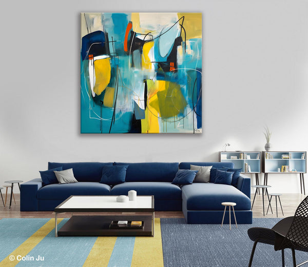 Acrylic Painting for Living Room, Contemporary Abstract Artwork, Extra Large Wall Art Paintings, Original Modern Artwork on Canvas-Paintingforhome