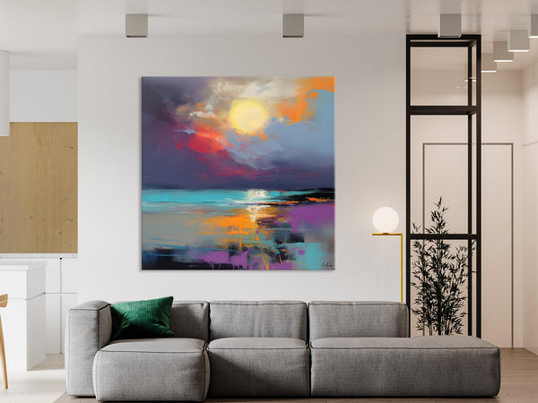 Abstract Landscape Paintings, Simple Wall Art Ideas, Original Landscape Abstract Painting, Large Landscape Canvas Paintings, Buy Art Online-Paintingforhome