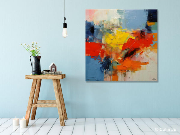 Abstract Canvas Art for Living Room, Extra Large Abstract Paintings for Dining Room, Original Modern Acrylic Art, Modern Canvas Paintings-Paintingforhome