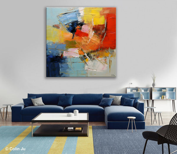 Oversized Canvas Paintings, Huge Wall Art Ideas for Living Room, Contemporary Acrylic Art, Original Abstract Art, Hand Painted Canvas Art-Paintingforhome