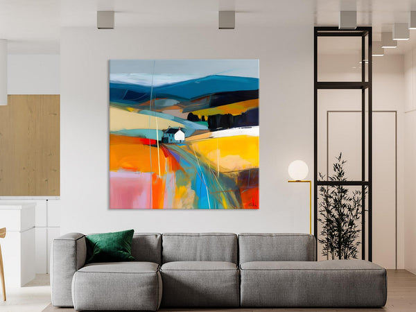 Contemporary Abstract Artwork, Acrylic Painting for Living Room, Oversized Wall Art Paintings, Original Modern Artwork on Canvas-Paintingforhome