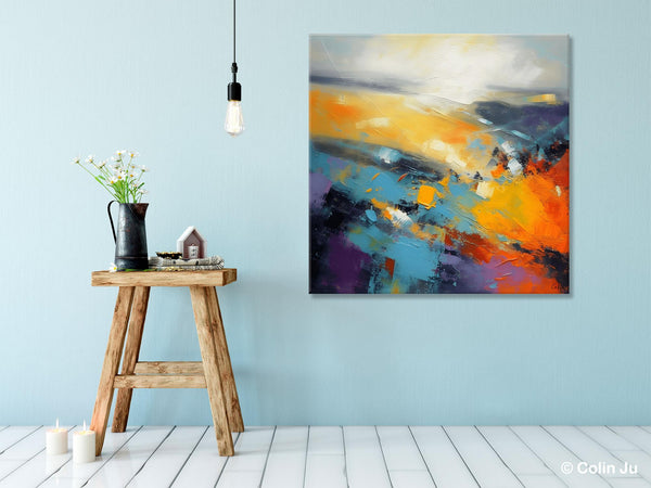Acrylic Painting for Living Room, Heavy Texture Painting, Contemporary Abstract Artwork, Oversized Wall Art Paintings, Original Modern Paintings on Canvas-Paintingforhome
