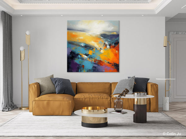 Acrylic Painting for Living Room, Heavy Texture Painting, Contemporary Abstract Artwork, Oversized Wall Art Paintings, Original Modern Paintings on Canvas-Paintingforhome