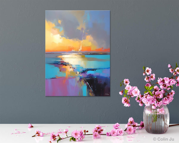 Original Modern Wall Art Painting, Canvas Painting for Living Room, Abstract Landscape Paintings, Oversized Contemporary Abstract Artwork-Paintingforhome