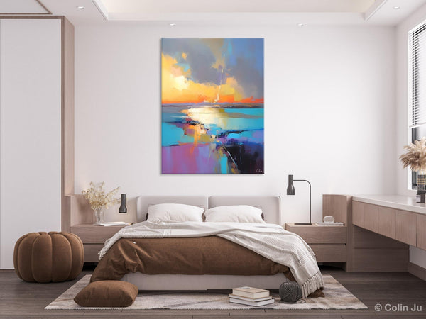 Original Modern Wall Art Painting, Canvas Painting for Living Room, Abstract Landscape Paintings, Oversized Contemporary Abstract Artwork-Paintingforhome