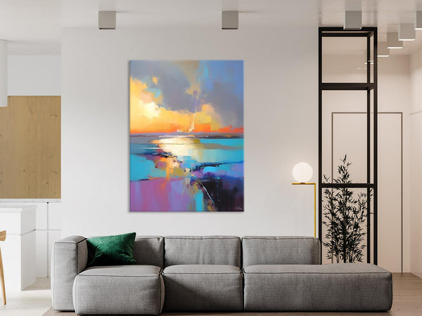 Original Modern Wall Art Painting, Canvas Painting for Living Room, Abstract Landscape Paintings, Oversized Contemporary Abstract Artwork-Paintingforhome