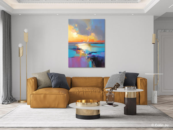 Original Modern Wall Art Painting, Canvas Painting for Living Room, Abstract Landscape Paintings, Oversized Contemporary Abstract Artwork-Paintingforhome