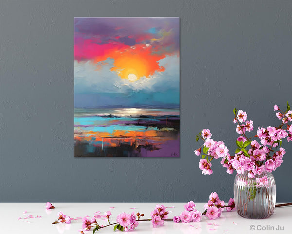 Original Hand Painted Oil Paintings, Canvas Paintings Behind Sofa, Contemporary Canvas Wall Art, Abstract Paintings for Bedroom, Buy Paintings Online-Paintingforhome