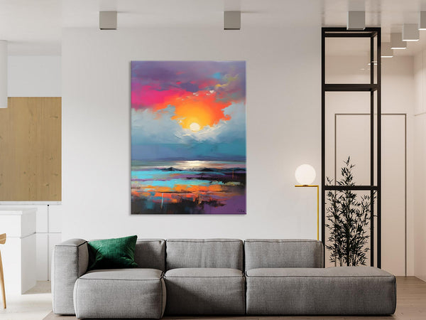 Original Hand Painted Oil Paintings, Canvas Paintings Behind Sofa, Contemporary Canvas Wall Art, Abstract Paintings for Bedroom, Buy Paintings Online-Paintingforhome