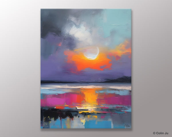 Contemporary Canvas Wall Art, Abstract Paintings for Bedroom, Original Hand Painted Oil Paintings, Canvas Paintings Behind Sofa, Buy Paintings Online-Paintingforhome