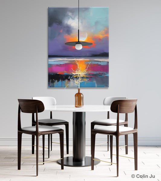 Contemporary Canvas Wall Art, Abstract Paintings for Bedroom, Original Hand Painted Oil Paintings, Canvas Paintings Behind Sofa, Buy Paintings Online-Paintingforhome