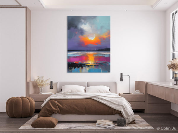 Contemporary Canvas Wall Art, Abstract Paintings for Bedroom, Original Hand Painted Oil Paintings, Canvas Paintings Behind Sofa, Buy Paintings Online-Paintingforhome