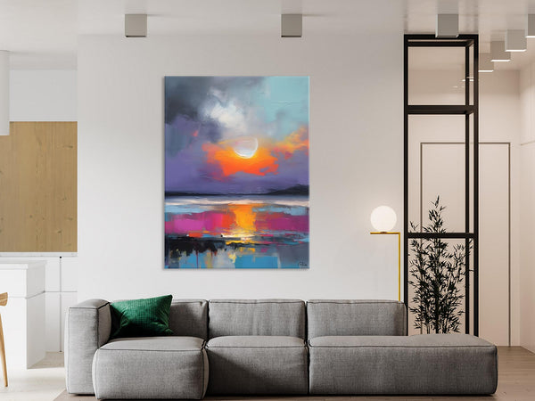 Contemporary Canvas Wall Art, Abstract Paintings for Bedroom, Original Hand Painted Oil Paintings, Canvas Paintings Behind Sofa, Buy Paintings Online-Paintingforhome