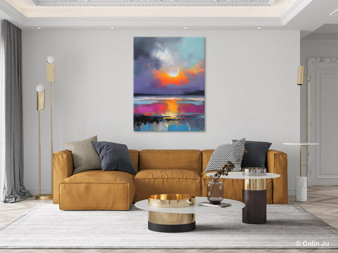 Contemporary Canvas Wall Art, Abstract Paintings for Bedroom, Original Hand Painted Oil Paintings, Canvas Paintings Behind Sofa, Buy Paintings Online-Paintingforhome