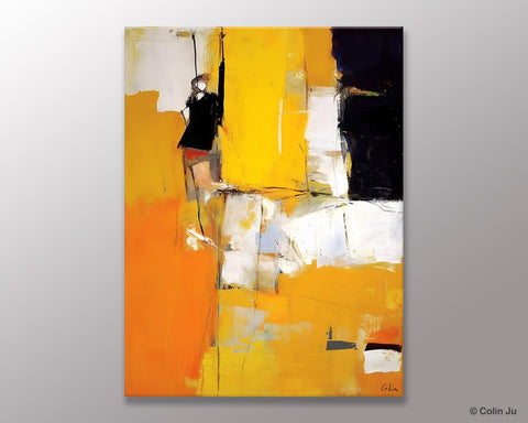 Oversized Canvas Wall Art Paintings, Contemporary Acrylic Painting on Canvas, Original Modern Artwork, Large Abstract Painting for Bedroom-Paintingforhome