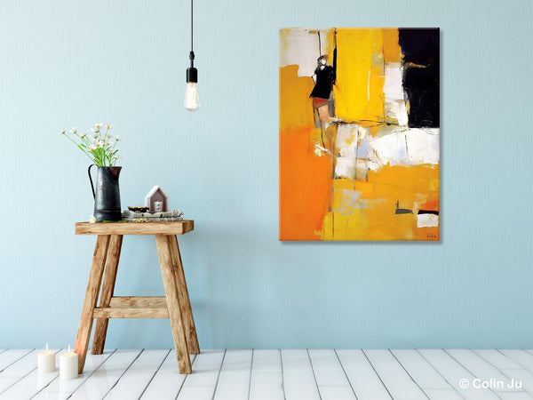 Oversized Canvas Wall Art Paintings, Contemporary Acrylic Painting on Canvas, Original Modern Artwork, Large Abstract Painting for Bedroom-Paintingforhome