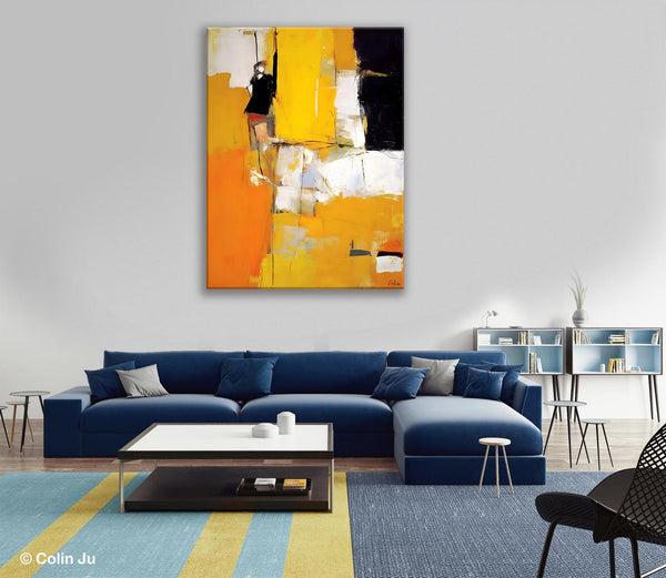 Oversized Canvas Wall Art Paintings, Contemporary Acrylic Painting on Canvas, Original Modern Artwork, Large Abstract Painting for Bedroom-Paintingforhome