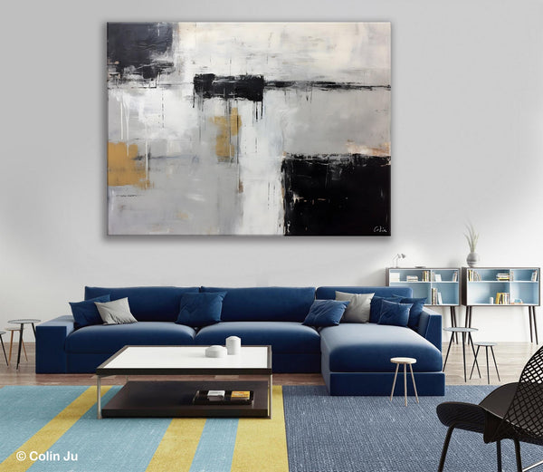 Contemporary Acrylic Paintings, Extra Large Painting on Canvas, Large Original Abstract Wall Art, Large Canvas Paintings for Bedroom-Paintingforhome