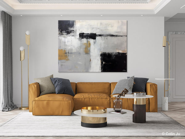 Contemporary Acrylic Paintings, Extra Large Painting on Canvas, Large Original Abstract Wall Art, Large Canvas Paintings for Bedroom-Paintingforhome