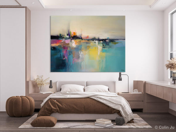 Acrylic Painting on Canvas, Original Landscape Paintings, Landscape Canvas Paintings for Living Room, Extra Large Modern Wall Art Paintings-Paintingforhome