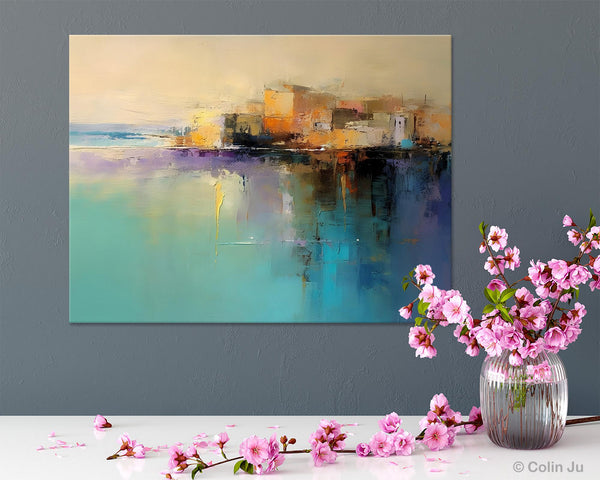 Original Landscape Paintings, Landscape Canvas Paintings for Living Room, Acrylic Painting on Canvas, Extra Large Modern Wall Art Paintings-Paintingforhome