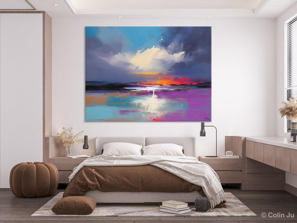 Living Room Abstract Paintings, Large Landscape Canvas Paintings, Buy Art Online, Original Landscape Abstract Painting, Simple Wall Art Ideas-Paintingforhome