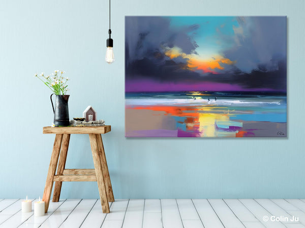 Large Landscape Canvas Paintings, Buy Art Online, Living Room Abstract Paintings, Original Landscape Abstract Painting, Simple Wall Art Ideas-Paintingforhome