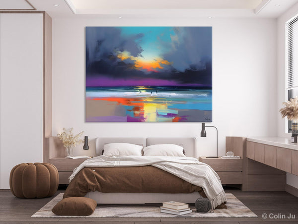 Large Landscape Canvas Paintings, Buy Art Online, Living Room Abstract Paintings, Original Landscape Abstract Painting, Simple Wall Art Ideas-Paintingforhome