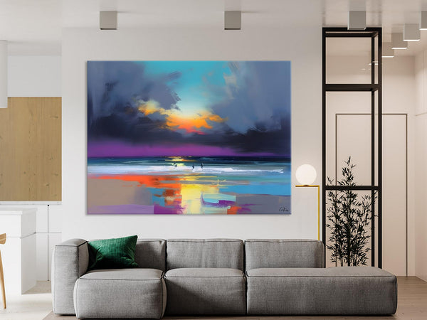 Large Landscape Canvas Paintings, Buy Art Online, Living Room Abstract Paintings, Original Landscape Abstract Painting, Simple Wall Art Ideas-Paintingforhome