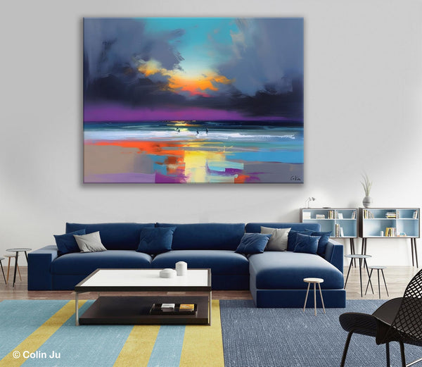 Large Landscape Canvas Paintings, Buy Art Online, Living Room Abstract Paintings, Original Landscape Abstract Painting, Simple Wall Art Ideas-Paintingforhome