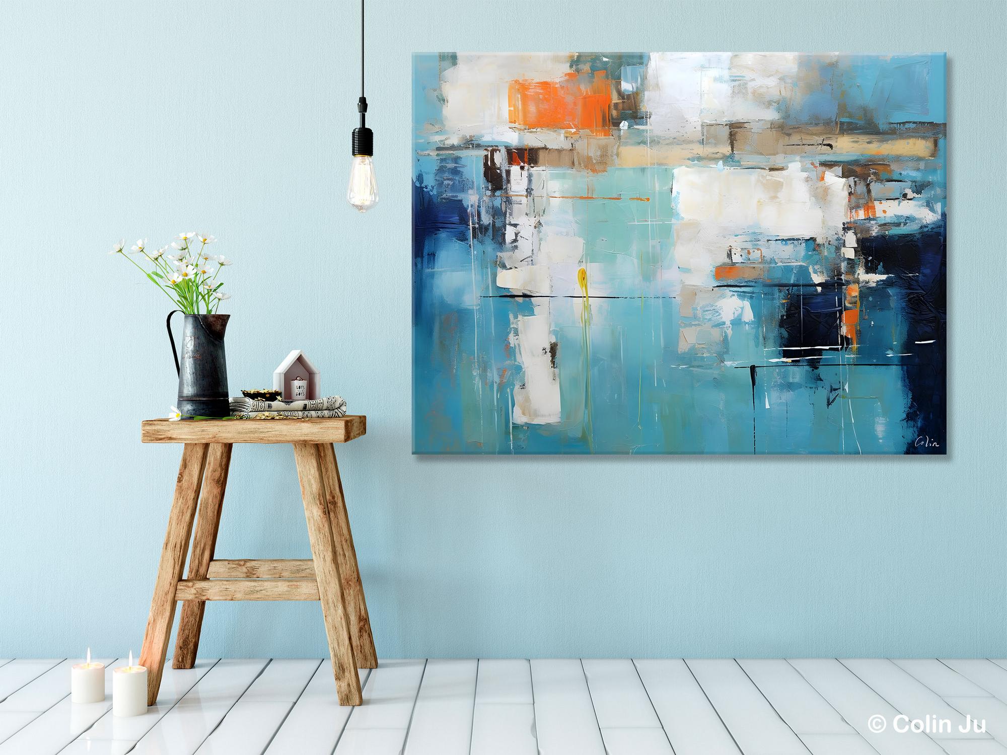 Original Modern Wall Paintings, Contemporary Canvas Art, Heavy Texture Canavas Art, Abstract Painting for Bedroom, Modern Acrylic Artwork-Paintingforhome