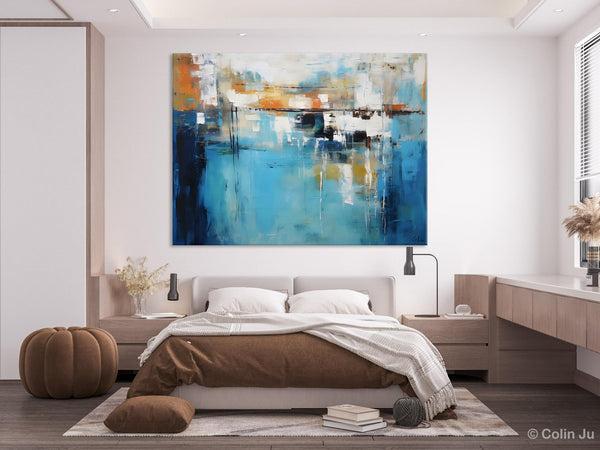 Contemporary Canvas Art, Heavy Texture Canavas Art, Original Modern Wall Paintings, Abstract Painting for Bedroom, Modern Acrylic Artwork-Paintingforhome