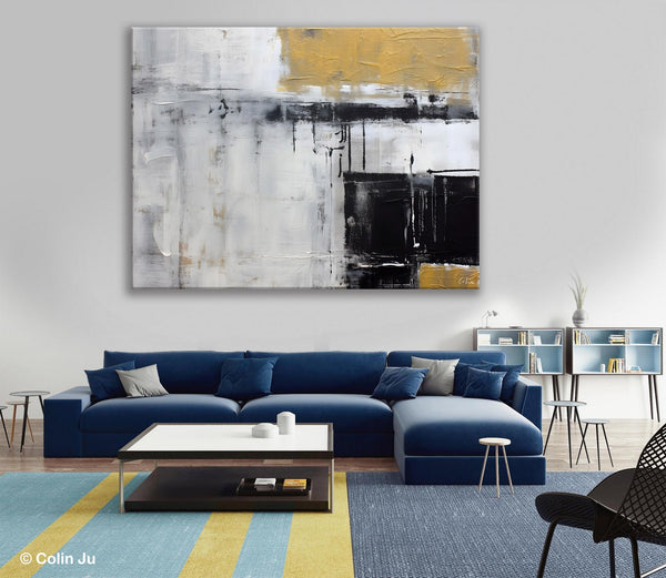 Oversized Paintings on Canvas, Large Original Abstract Wall Art, Simple Modern Art, Contemporary Acrylic Paintings, Large Canvas Paintings for Bedroom-Paintingforhome