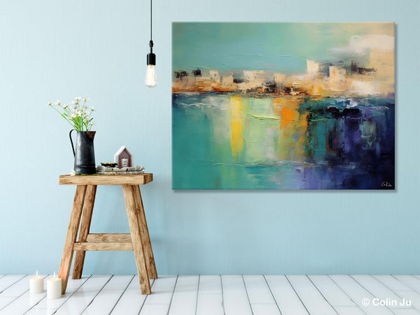 Contemporary Canvas Wall Art, Original Hand Painted Canvas Art, Acrylic Paintings Behind Sofa, Abstract Paintings for Bedroom, Buy Paintings Online-Paintingforhome