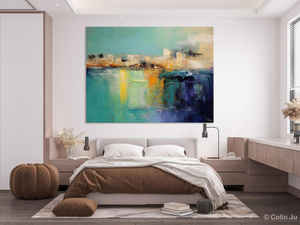 Contemporary Canvas Wall Art, Original Hand Painted Canvas Art, Acrylic Paintings Behind Sofa, Abstract Paintings for Bedroom, Buy Paintings Online-Paintingforhome