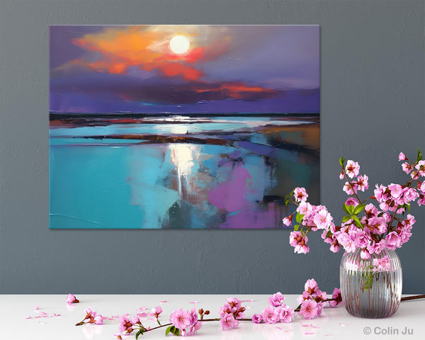 Original Landscape Abstract Painting, Simple Wall Art Ideas, Living Room Abstract Paintings, Large Landscape Canvas Paintings, Buy Art Online-Paintingforhome