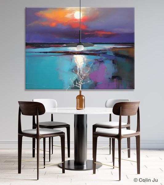 Original Landscape Abstract Painting, Simple Wall Art Ideas, Living Room Abstract Paintings, Large Landscape Canvas Paintings, Buy Art Online-Paintingforhome
