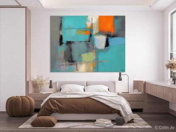 Original Canvas Art, Large Wall Art Painting for Bedroom, Contemporary Acrylic Painting on Canvas, Oversized Modern Abstract Wall Paintings-Paintingforhome
