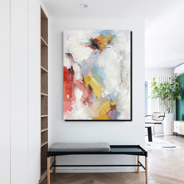 Dining Room Wall Art Ideas, Abstract Modern Painting, Acrylic Canvas Paintings, Simple Wall Art Paintings, Contemporary Painting-Paintingforhome