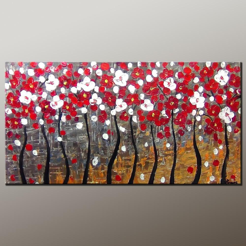 Tree of Life Art, Acrylic Painting, Abstract Landscape Painting, Abstract Art Painting, Canvas Wall Art, Bedroom Wall Art-Paintingforhome