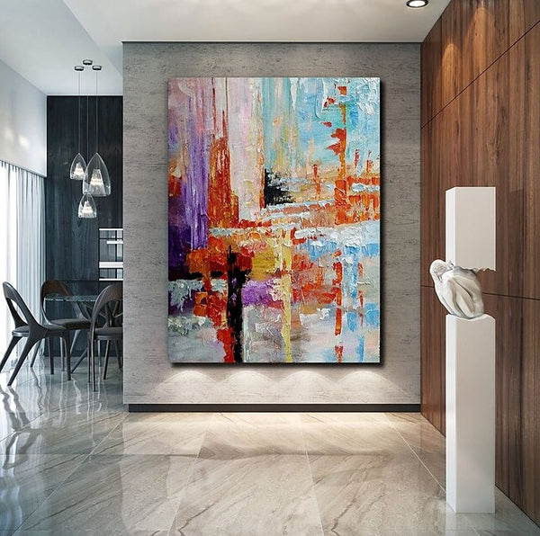 Simple Modern Art, Extra Large Wall Art Paintings, Simple Abstract Painting, Large Paintings for Bedroom-Paintingforhome