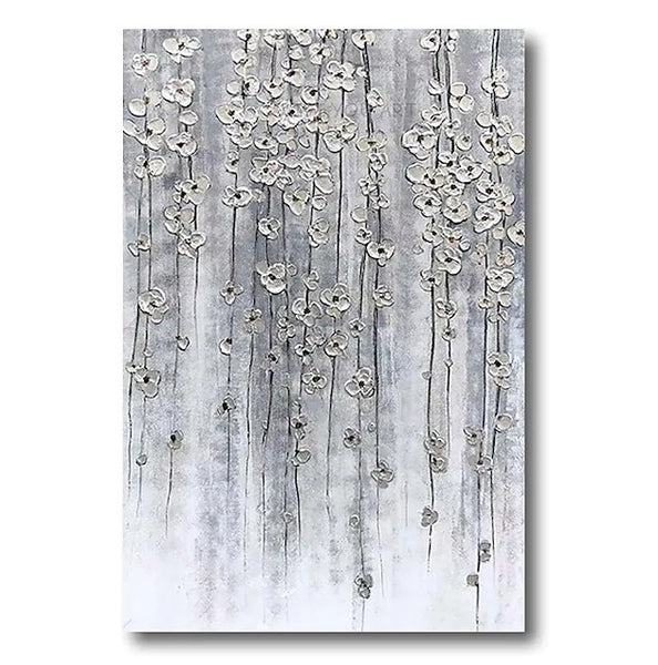 Paintings for Bedroom, Abstract Flower Painting, Flower Acrylic Painting, Canvas Painting Flower, Simple Modern Acrylic Paintings-Paintingforhome