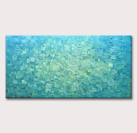 Modern Paintings for Living Room, Large Acrylic Paintings for Bedroom, Simple Wall Art Paintings, Impasto Artwork, Blue Abstract Paintings-Paintingforhome
