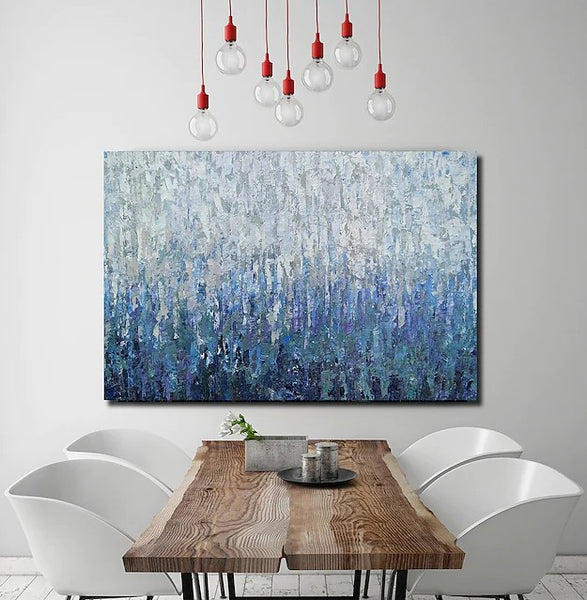 Simple Painting Ideas for Bedroom, Palette Knife Paintings, Hand Painted Canvas Art, Modern Paintings for Living Room-Paintingforhome