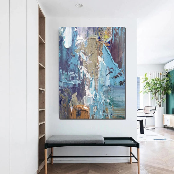 Hand Painted Wall Painting, Abstract Acrylic Painting for Bedroom, Simple Modern Abstract Art, Extra Large Painting Ideas for Living Room-Paintingforhome