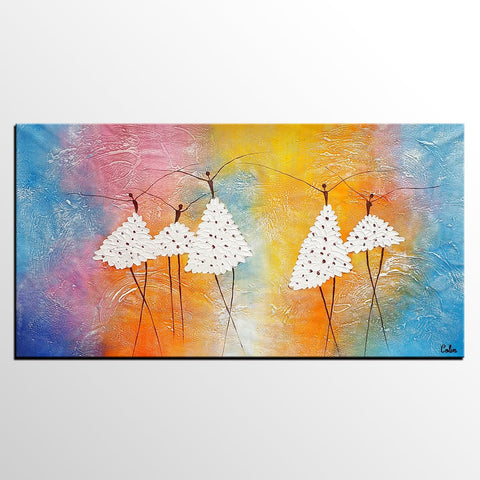 Modern Painting, Abstract Canvas Painting, Acrylic Canvas Painting, Ballet Dancer Painting, Wall Art Painting, Bedroom Canvas Paintings-Paintingforhome
