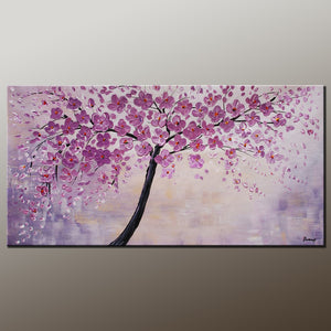 Floral Art, Oil Painting, Heavy Texture Painting, Flower Painting, Canvas Wall Art, Bedroom Wall Art, Canvas Art, Modern Art, Contemporary Art-Paintingforhome
