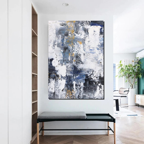 Large Painting Behind Couch, Buy Abstract Painting Online, Living Room Wall Art Paintings, Acrylic Abstract Paintings Behind Sofa, Simple Modern Art-Paintingforhome