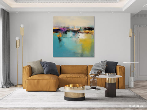 Large Abstract Painting for Bedroom, Modern Acrylic Paintings, Original Modern Wall Art Paintings, Oversized Contemporary Canvas Paintings-Paintingforhome